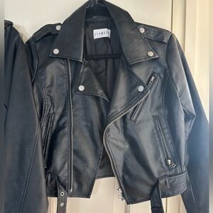 Lioness Black Leather Jacket